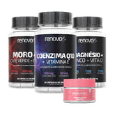 1x Coenzima Q10 + 1x Magnésio + 1x Moro 4K + 1x Creme Resveratrol