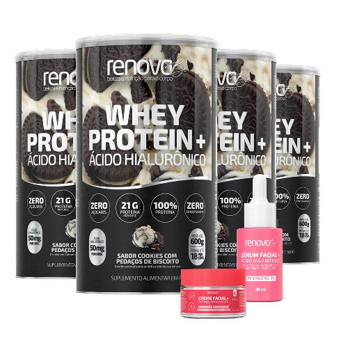 4 Whey Protein com Ácido Hialurônico