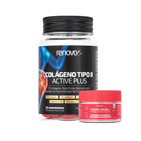 1 Colágeno Tipo 2 + 1 Creme Retinol