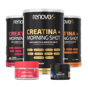 3 Creatinas + 1 Resveratrol + 1 Balm de Dores