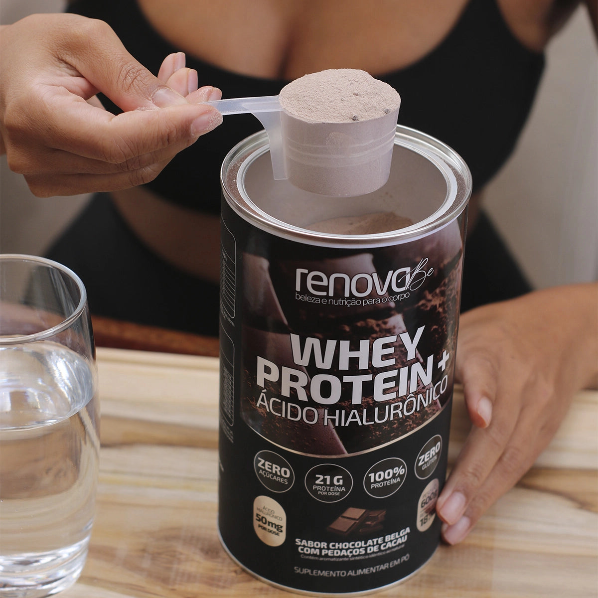 2 Whey Protein com Ácido Hialurônico 1x Creme Retinol