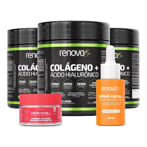 3 Colágenos Verisol® + 1 Retinol + 1 Sérum Facial