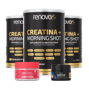 3 Creatinas + 1 Resveratrol + 1 Balm de Dores
