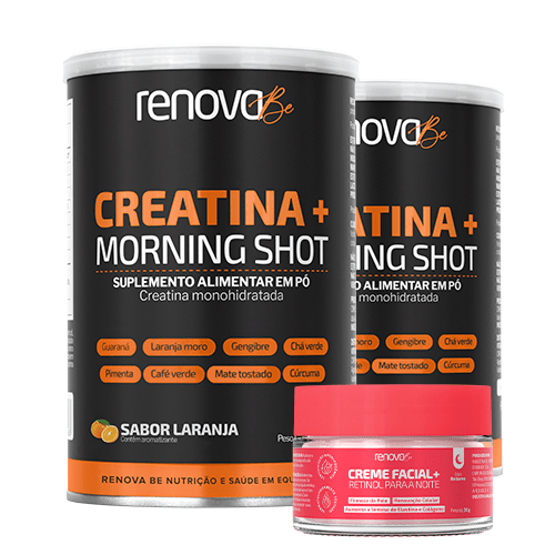 2 Creatinas Morning Shot + 1 Creme Retinol