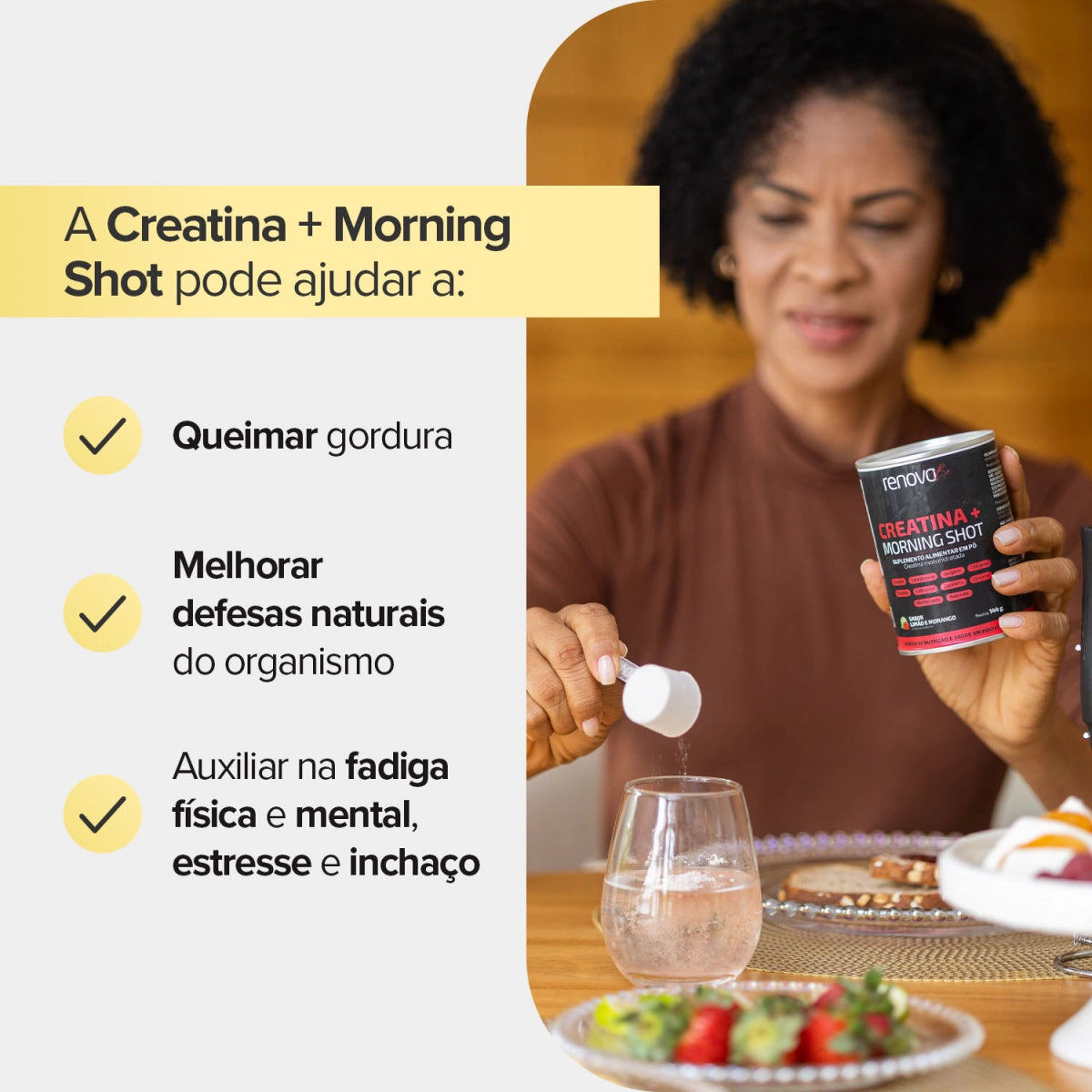 2 Creatinas Morning Shot + 1 Creme Retinol